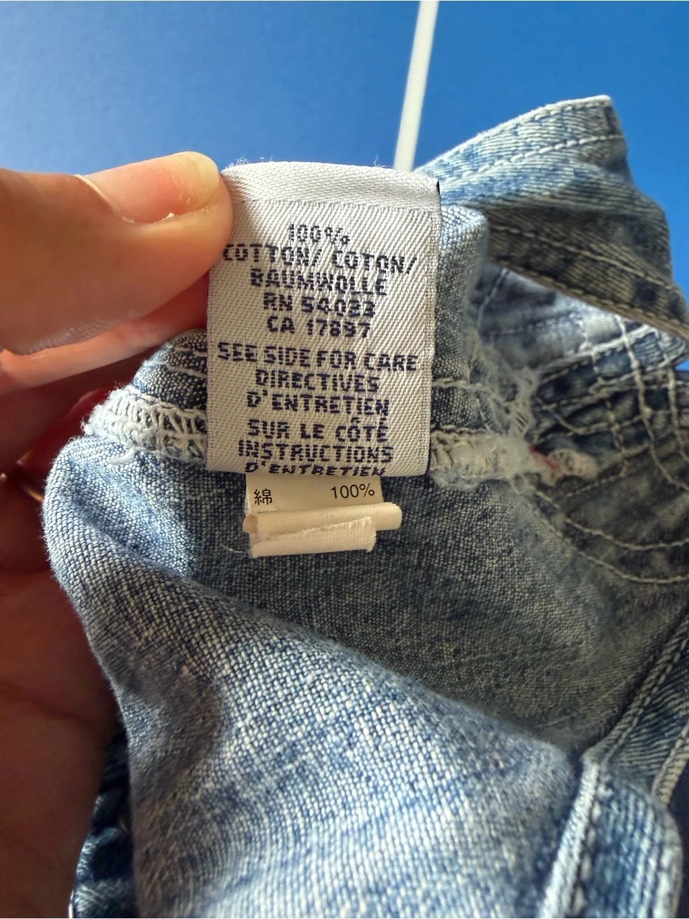 GAP Denim Overalls in Light Blue Wash vintage 18-24